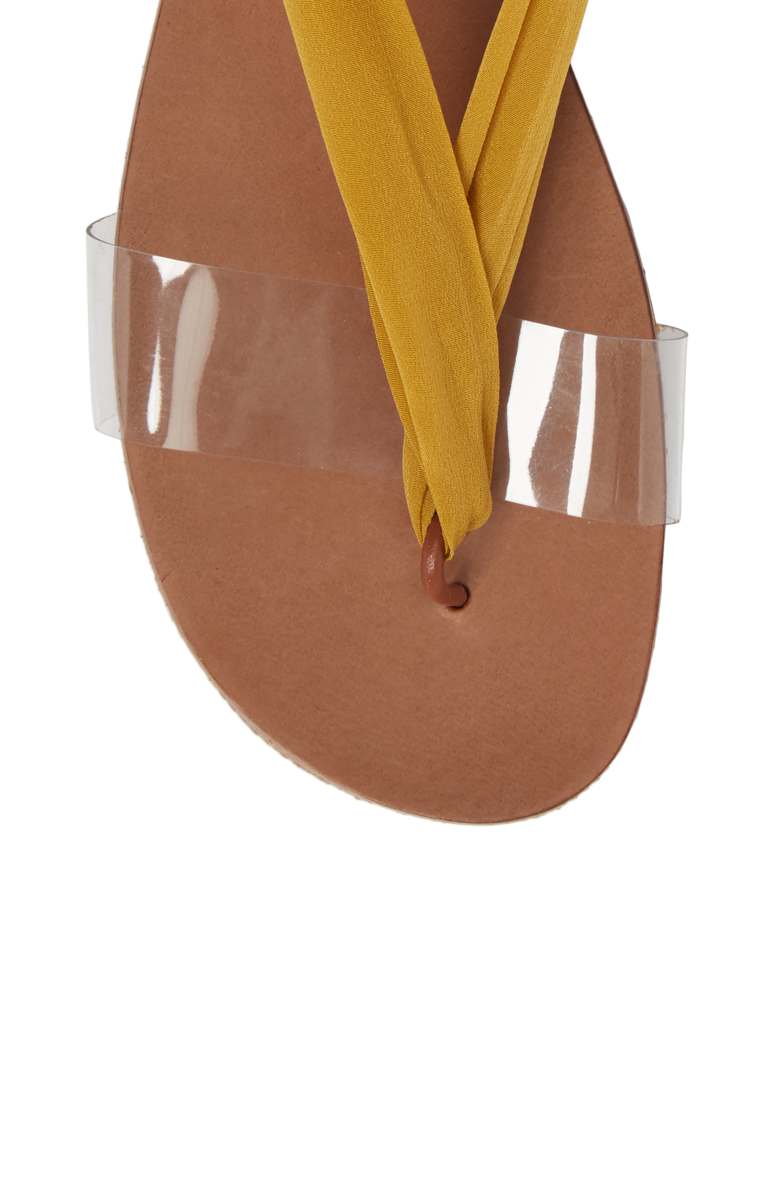 Barcelona Wrap Sandal, Alternate, color, YELLOW
