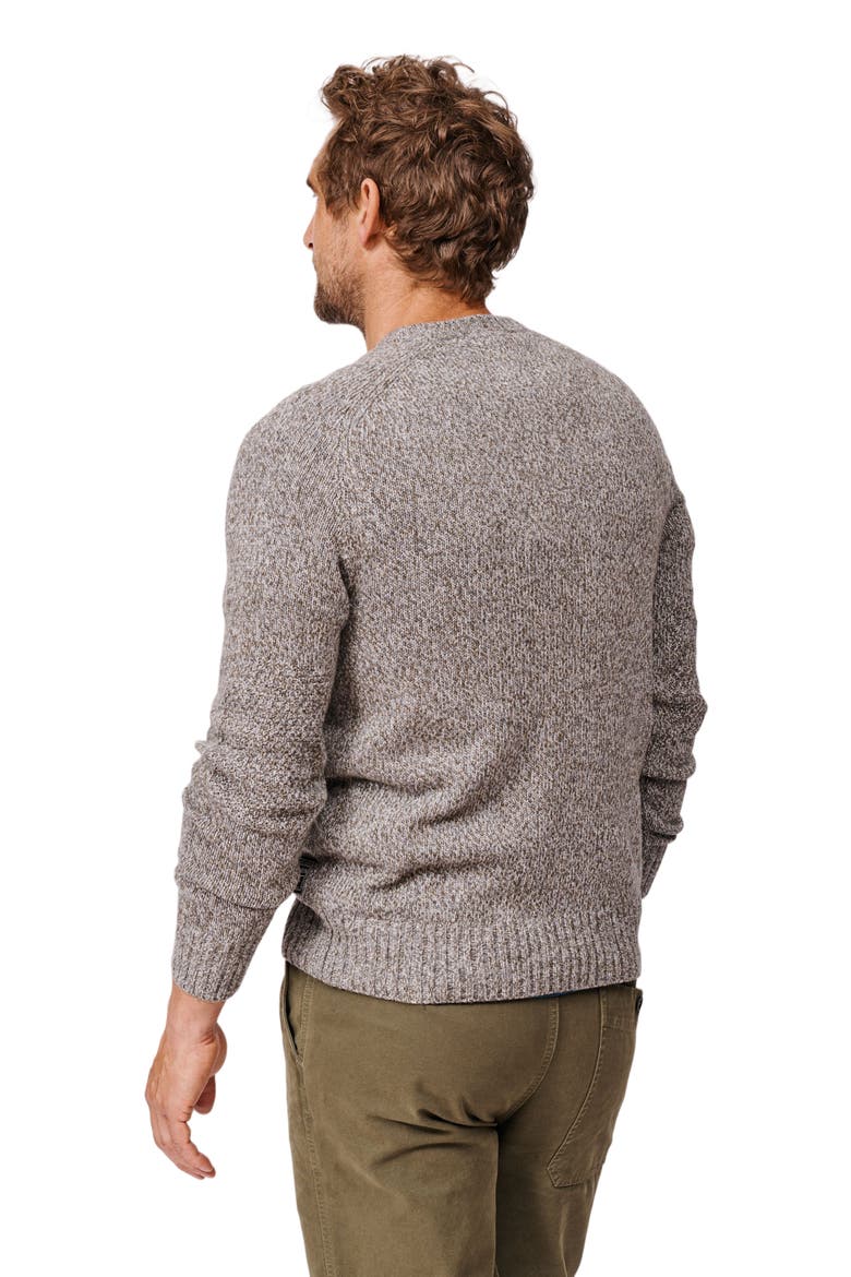 Riply Twist Crew Neck Sweater, Alternate, color, Khaki Twist