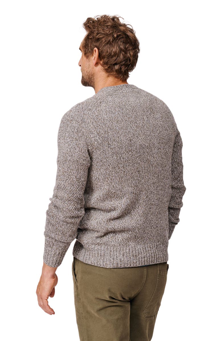 Aubin Riply Twist Crew Neck Sweater, Alternate, color, Khaki Twist