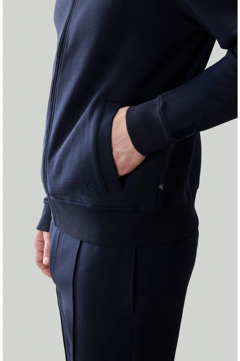 Kenji Zip Track Jacket, Alternate, color, BLUE NIGHT