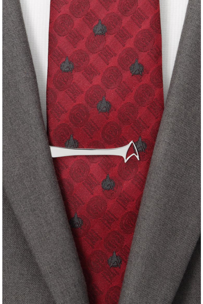 Delta Shield Cutout Tie Bar, Alternate, color, SILVER