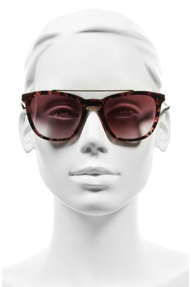 54mm Cat Eye Sunglasses, Alternate, color, ROSE HAVANA/ LIGHT GOLD