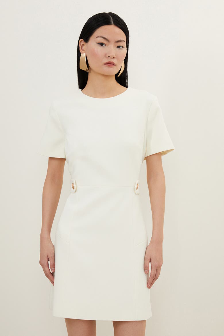 Tailored Mini Dress, Main, color, Cream