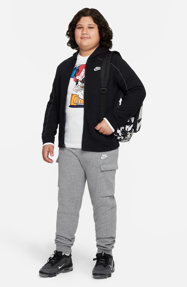 Nike Kids' Fleece Zip Hoodie, Alternate, color, 