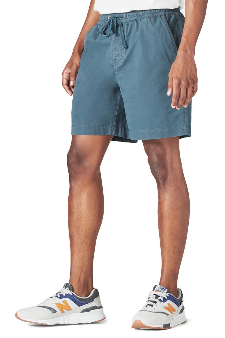 Stretch Cotton Blend Shorts, Alternate, color, DARK SLATE