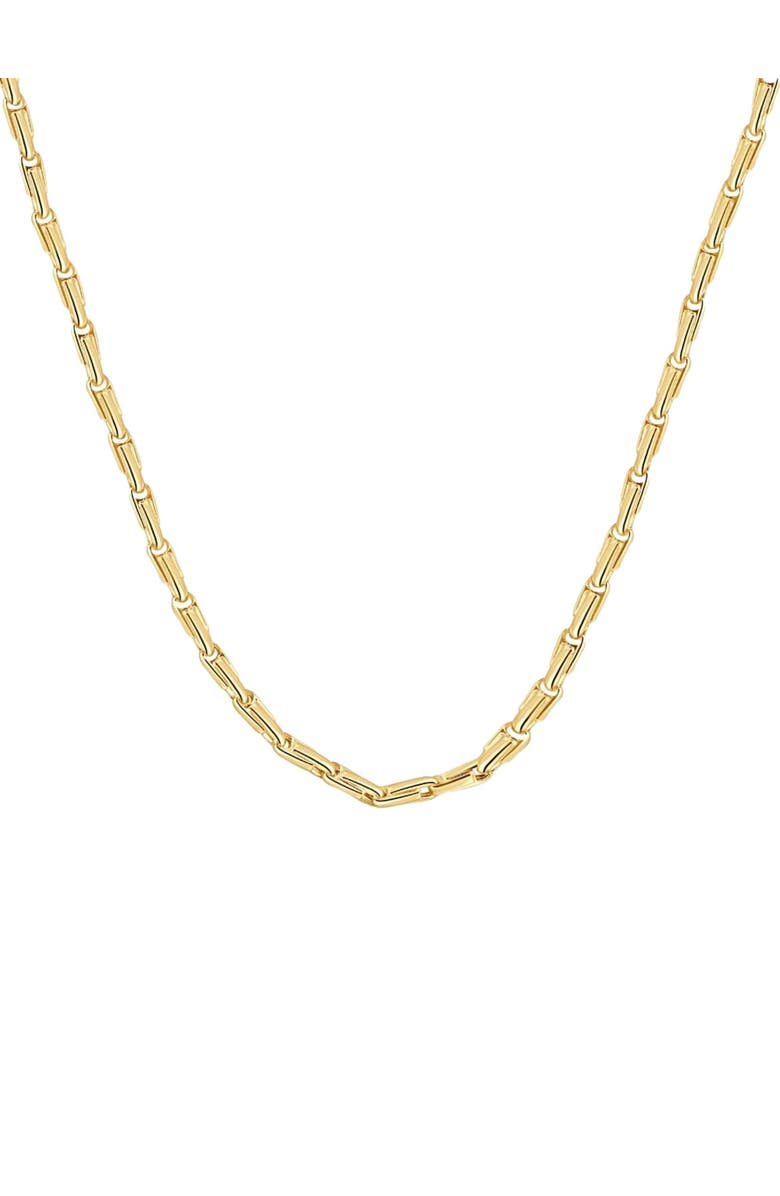 Bliss Diamond 14k Gold Women's 24" Chain Necklace 15 Grams 4.5mm Thick, Main, color, 14K Yellow Gold