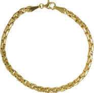 Argento Vivo Sterling Silver Knife Edge Chain Bracelet