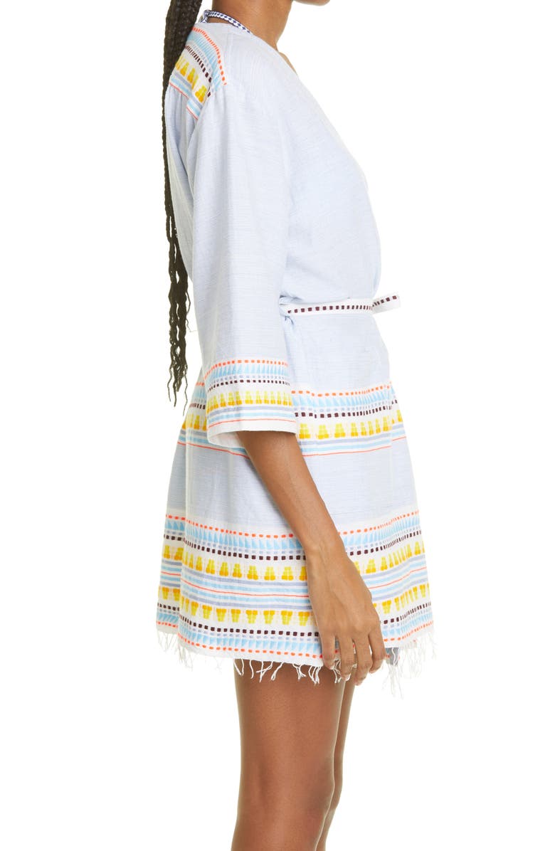 lemlem Kiteli Short Cover-Up Robe, Alternate, color,