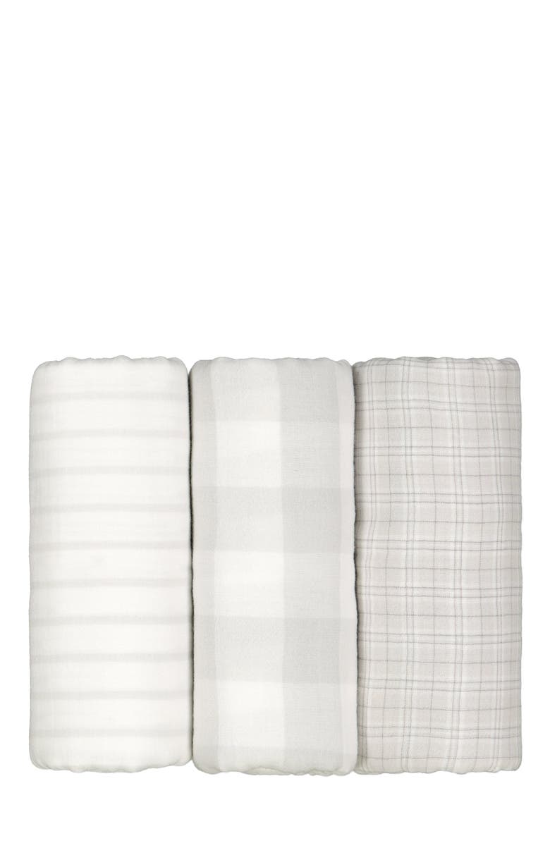Hope & Henry Baby Muslin Swaddle Blanket 3-Pack, Main, color,