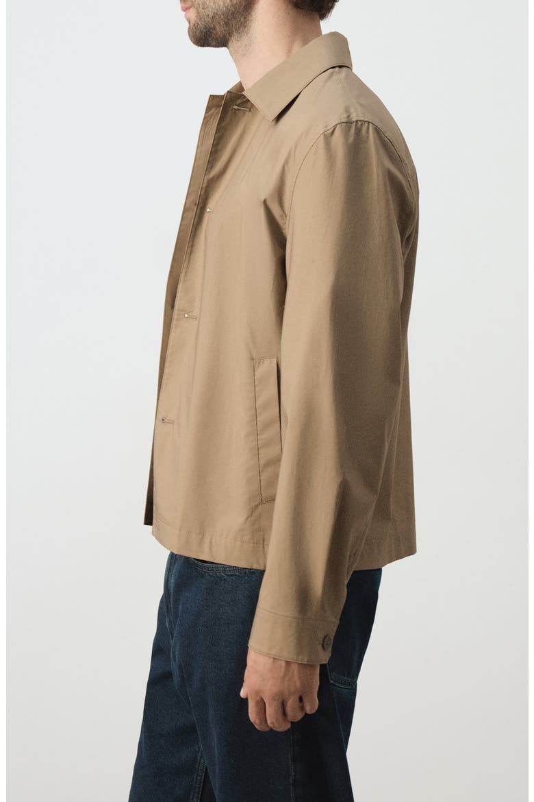 Light Cotton Shirt Jacket, Alternate, color, BURNT ORANGE