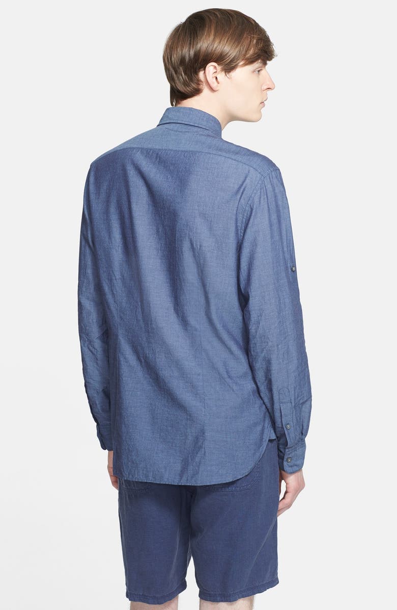 John Varvatos Star USA Slim Fit Sport Shirt, Alternate, color, Marine