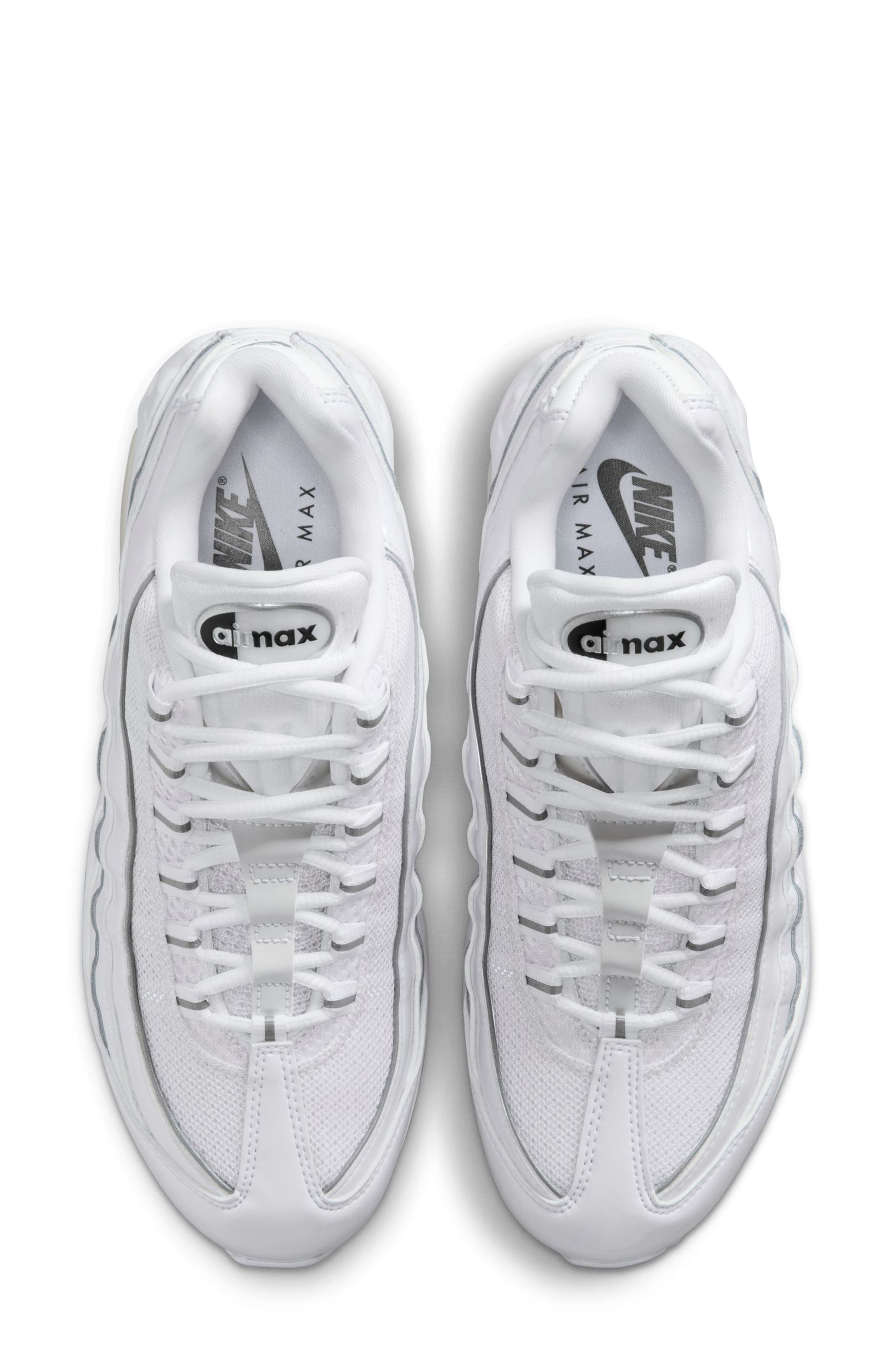 Nike Air Max 95 Big Bubble Sneaker, Alternate, color, White/ Silver/ Black