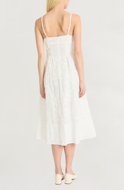Luxely Embroidered Cotton A-line Sundress