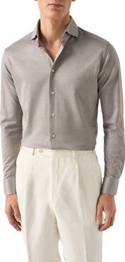 Eton Contemporary Fit Filo di Scozia Jersey Dress Shirt