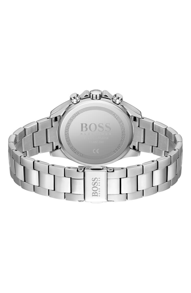 BOSS Novia Chronograph Bracelet Watch, 38mm, Alternate, color, Black Dial