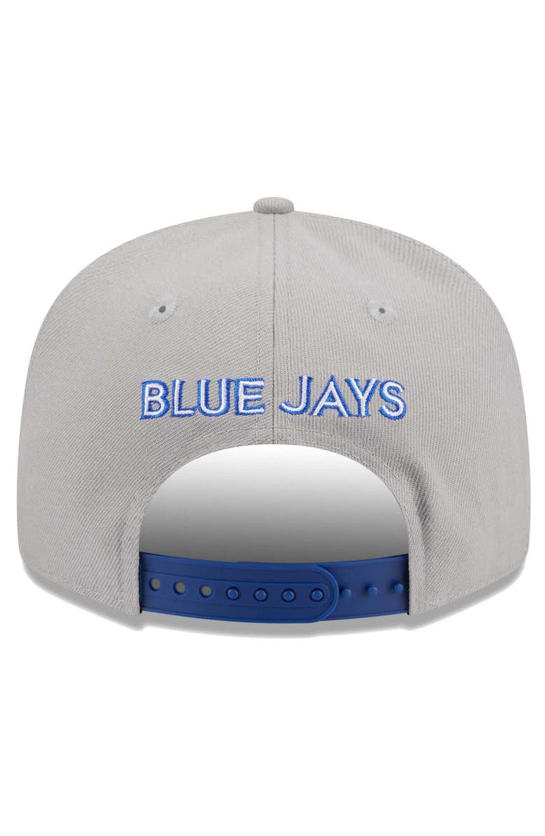 New Era Men's New Era Gray/Royal Toronto Blue Jays Band 9FIFTY Snapback Hat, Alternate, color, 