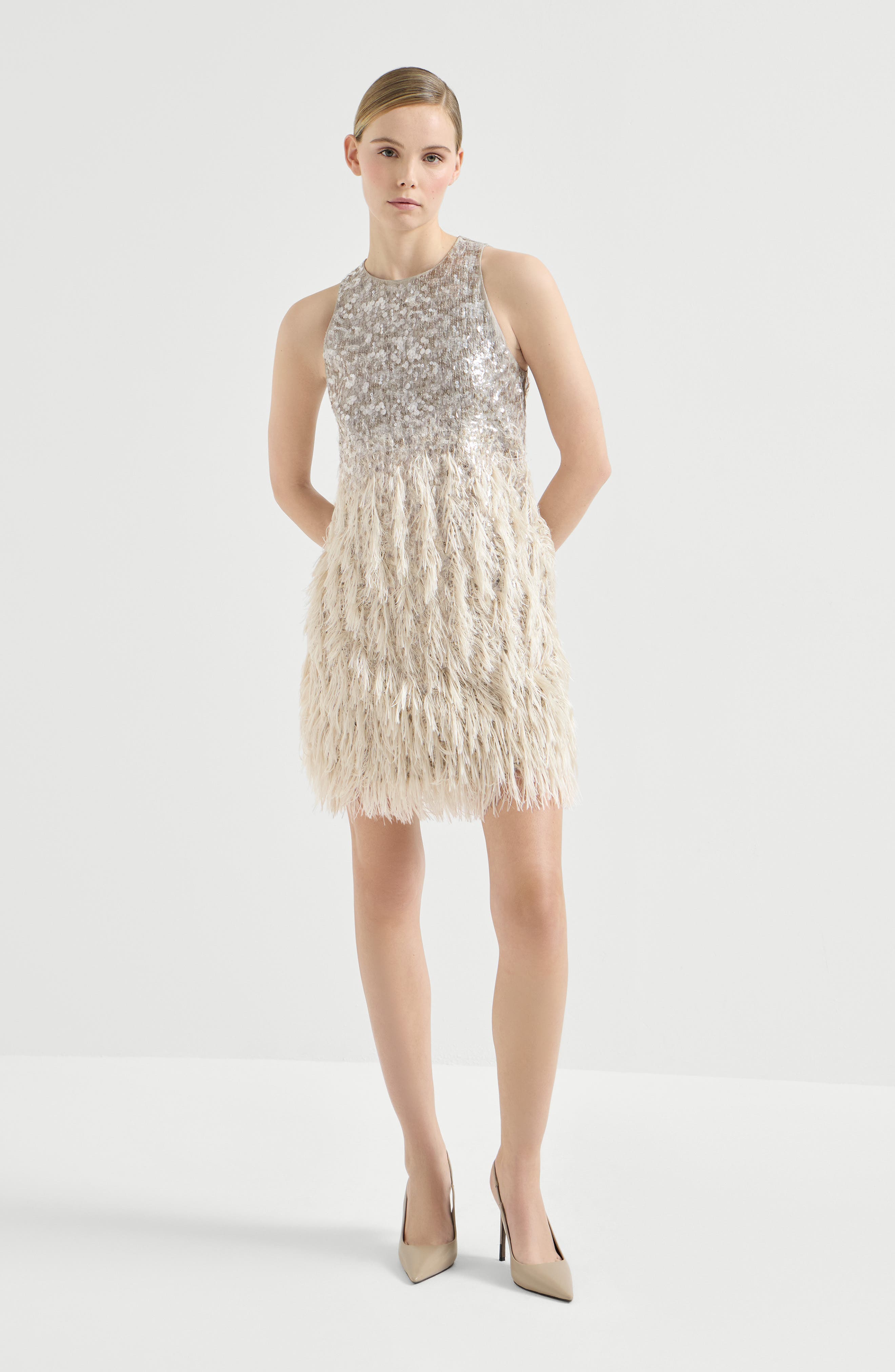 Dazzling degrade mini dress