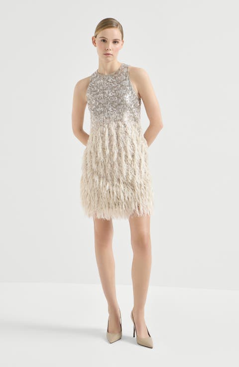 Dazzling dégradé mini dress