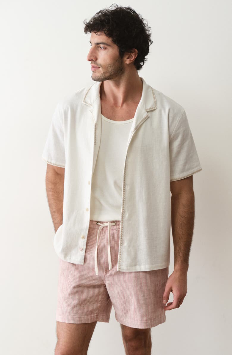 Marine Layer Embroidered Camp Shirt, Alternate, color, 