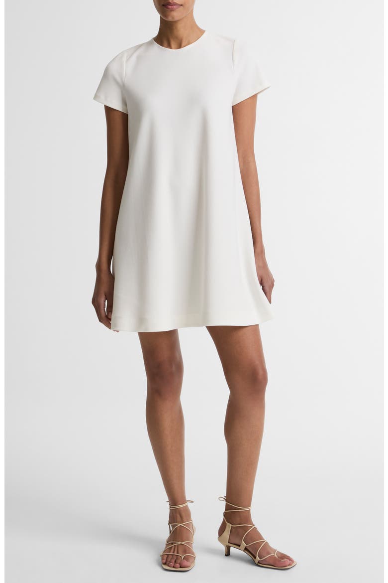 Bias Swing Dress, Main, color, BONE