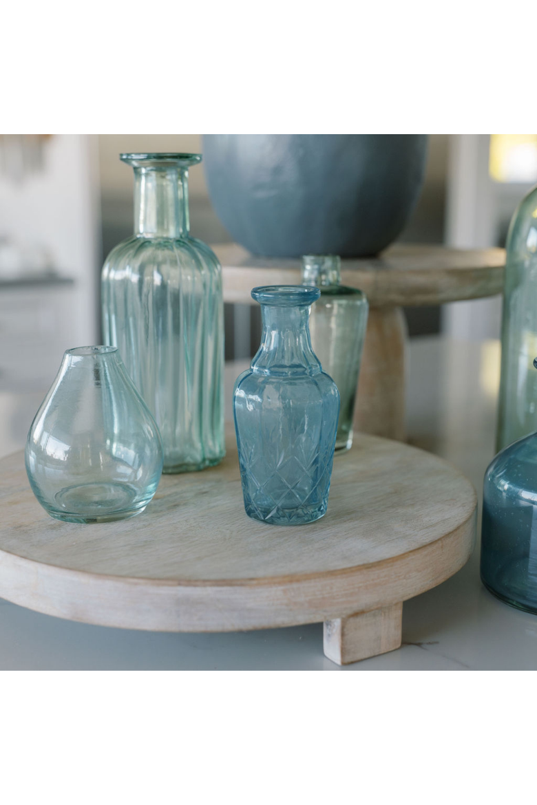 Assorted Blue and Green Glass Bud Vases, Alternate, color, Blue and Green