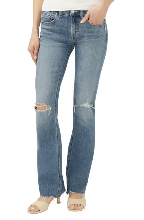 Suki Curvy Mid Rise Slim Bootcut Jeans (Kickin' It)