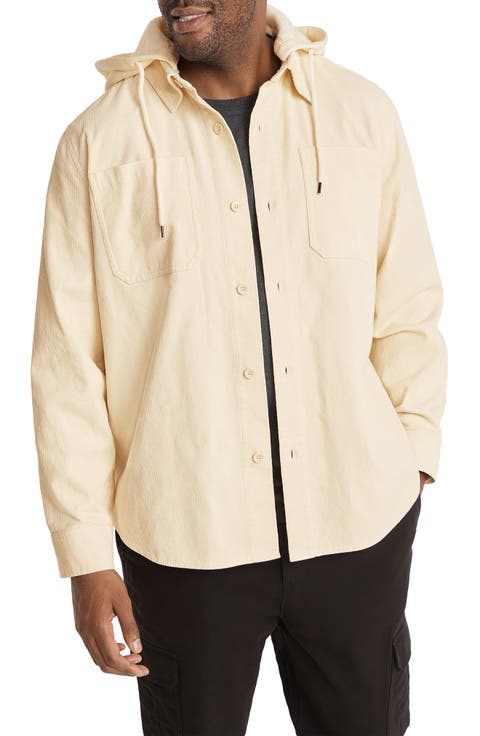 Riley Corduroy Hooded Shacket