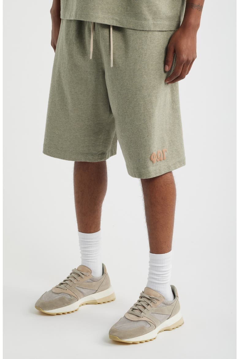 '90s Drawstring Sweat Shorts, Alternate, color, WASHED SEAL HEATHER