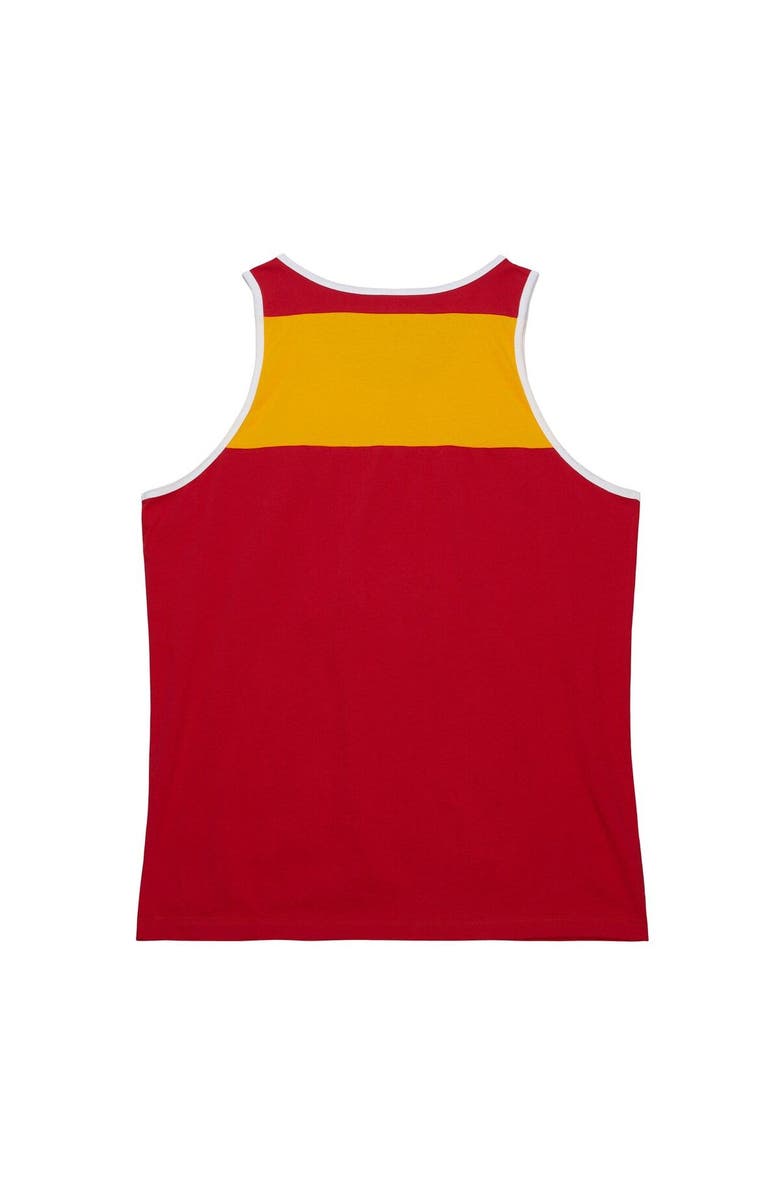 Mitchell & Ness Men's Mitchell & Ness Red/Gold Kansas City Chiefs  Heritage Colorblock Tank Top, Alternate, color, Red