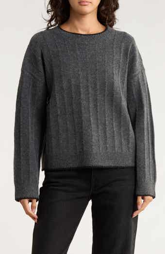 Elodie Contrast Stitch Pullover Sweater