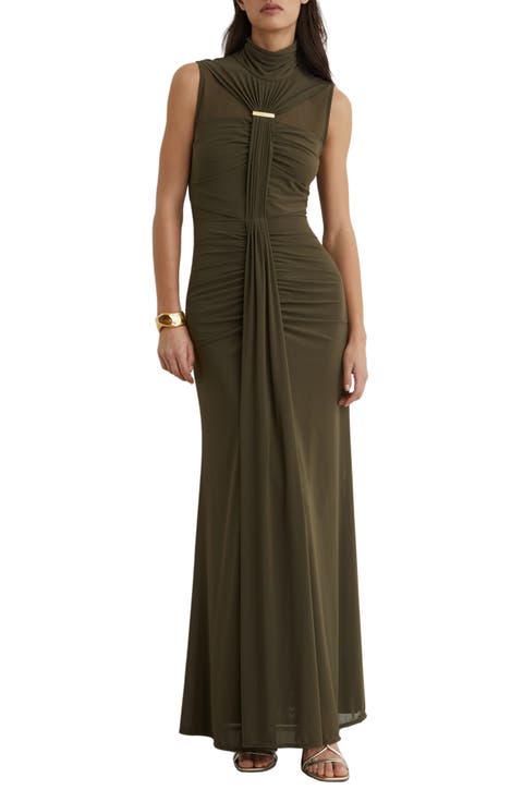 Collette Ruched Maxi Dress