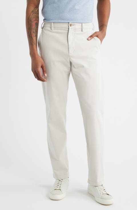 Flat Front Signature Sateen Dress Pants (Regular & Big)