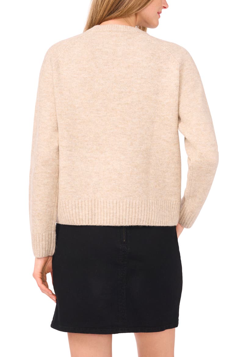 Bead Detail Crewneck Sweater, Alternate, color, OATMEAL