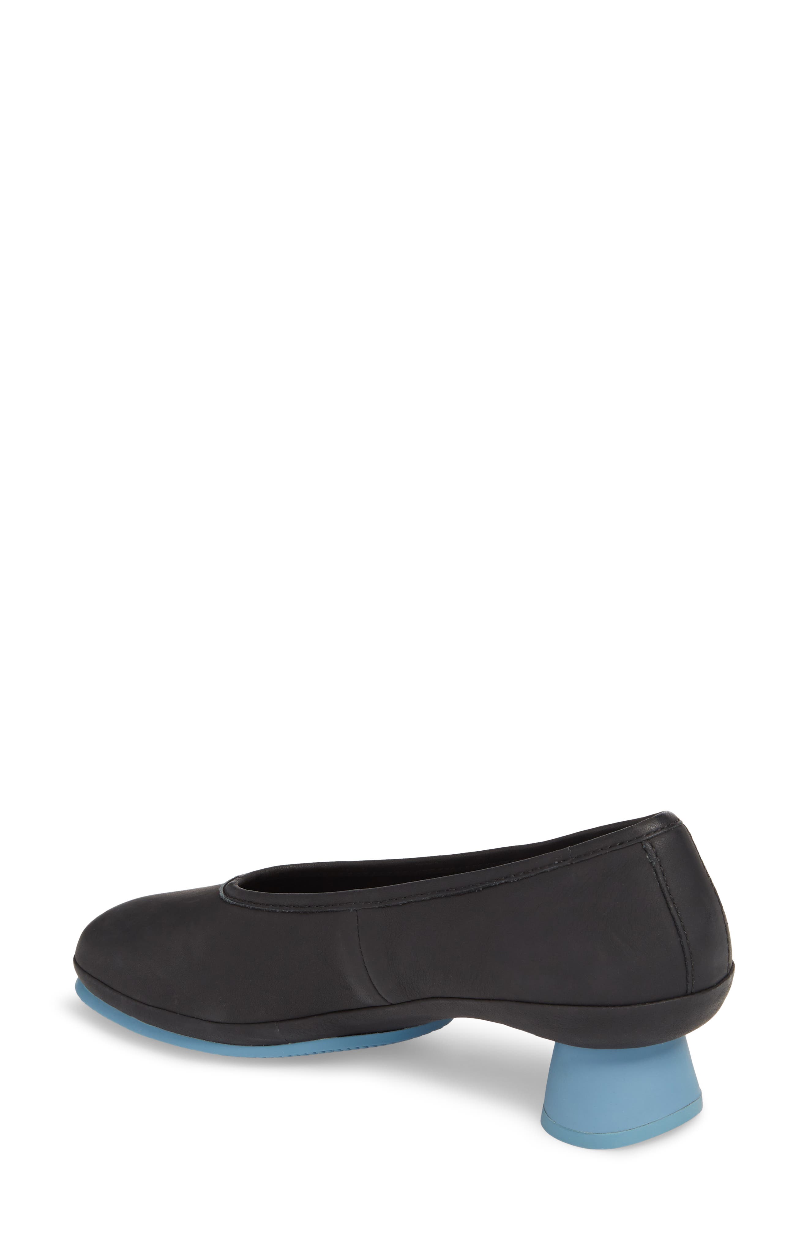 Alright Cone Heel Pump, Alternate, color, BLACK LEATHER