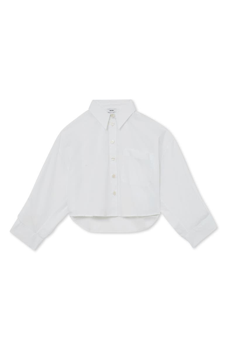 Reiss Solenge Cotton Shirt, Alternate, color, White