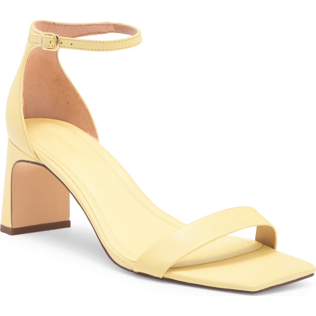 Nordstrom Naiomi Ankle Strap Sandal In Yellow Pastel