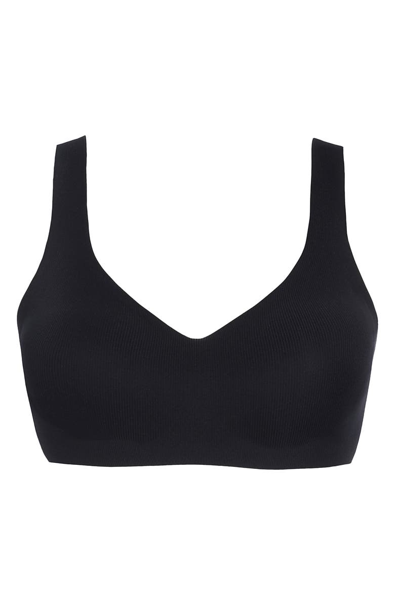 Commando Soft Support Rib Bralette, Alternate, color, Black