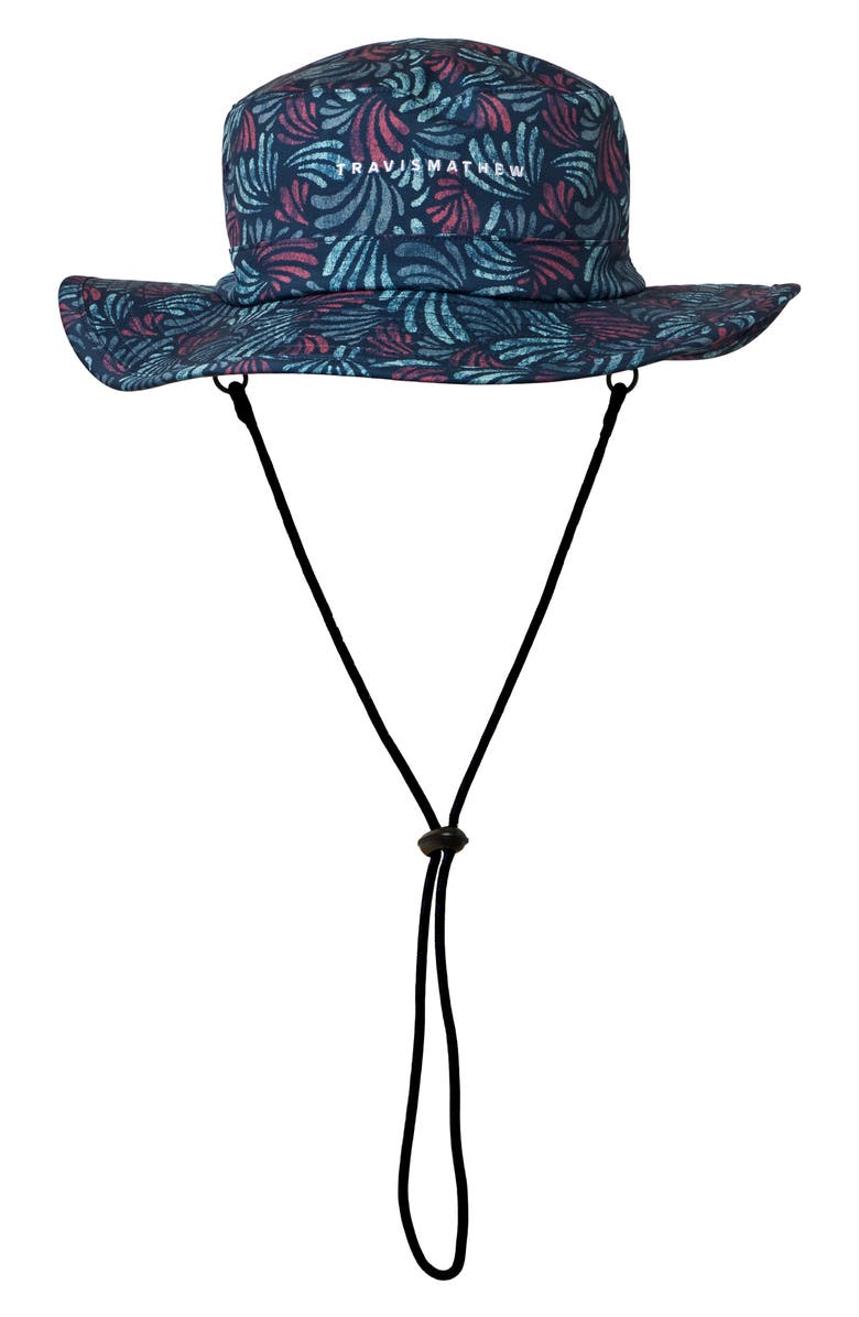 TravisMathew Adventure Day Bucket Hat, Alternate, color, Mood Indigo/ Vintage Indigo