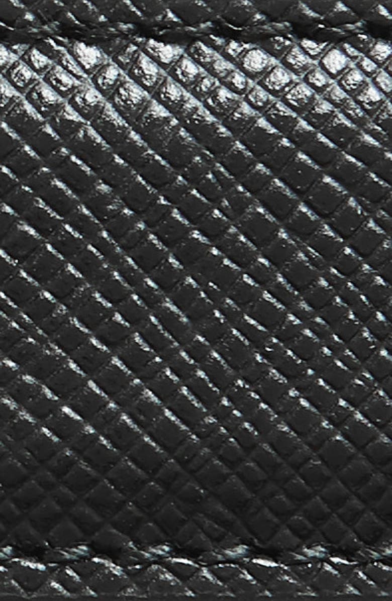 Prada Plaque Logo Saffiano Leather Belt, Alternate, color,