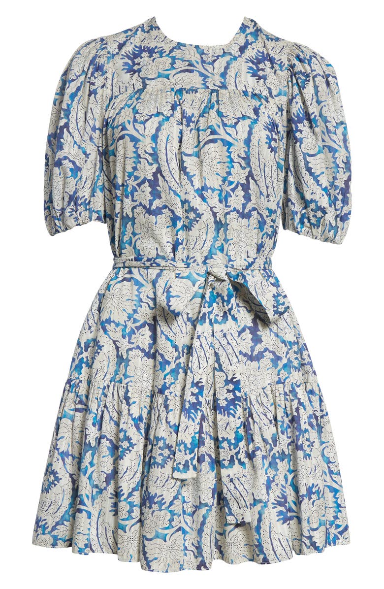 Ulla Johnson Rosalie Puff Sleeve Minidress, Alternate, color, Ciel