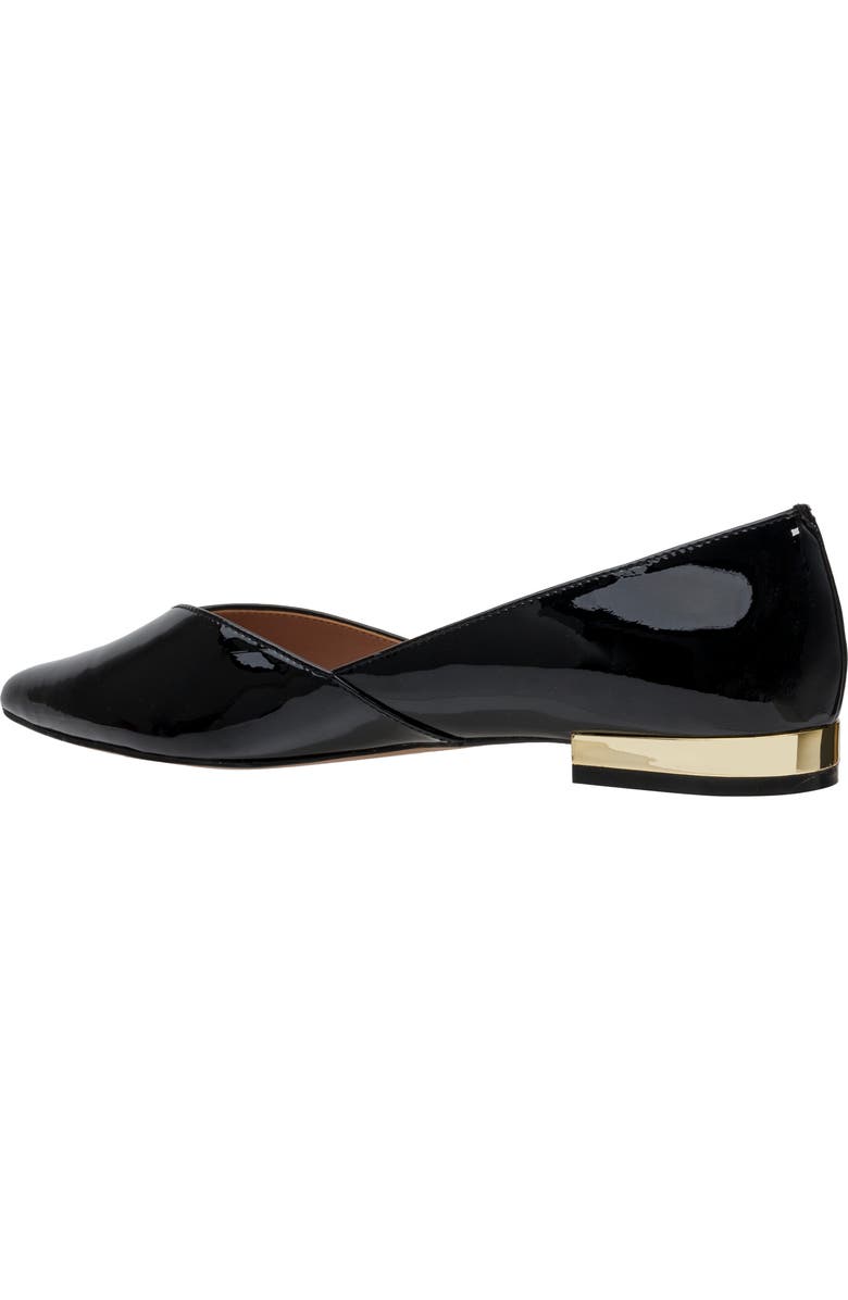 Linea Paolo Nasya Pointed Toe Flat, Alternate, color, Black