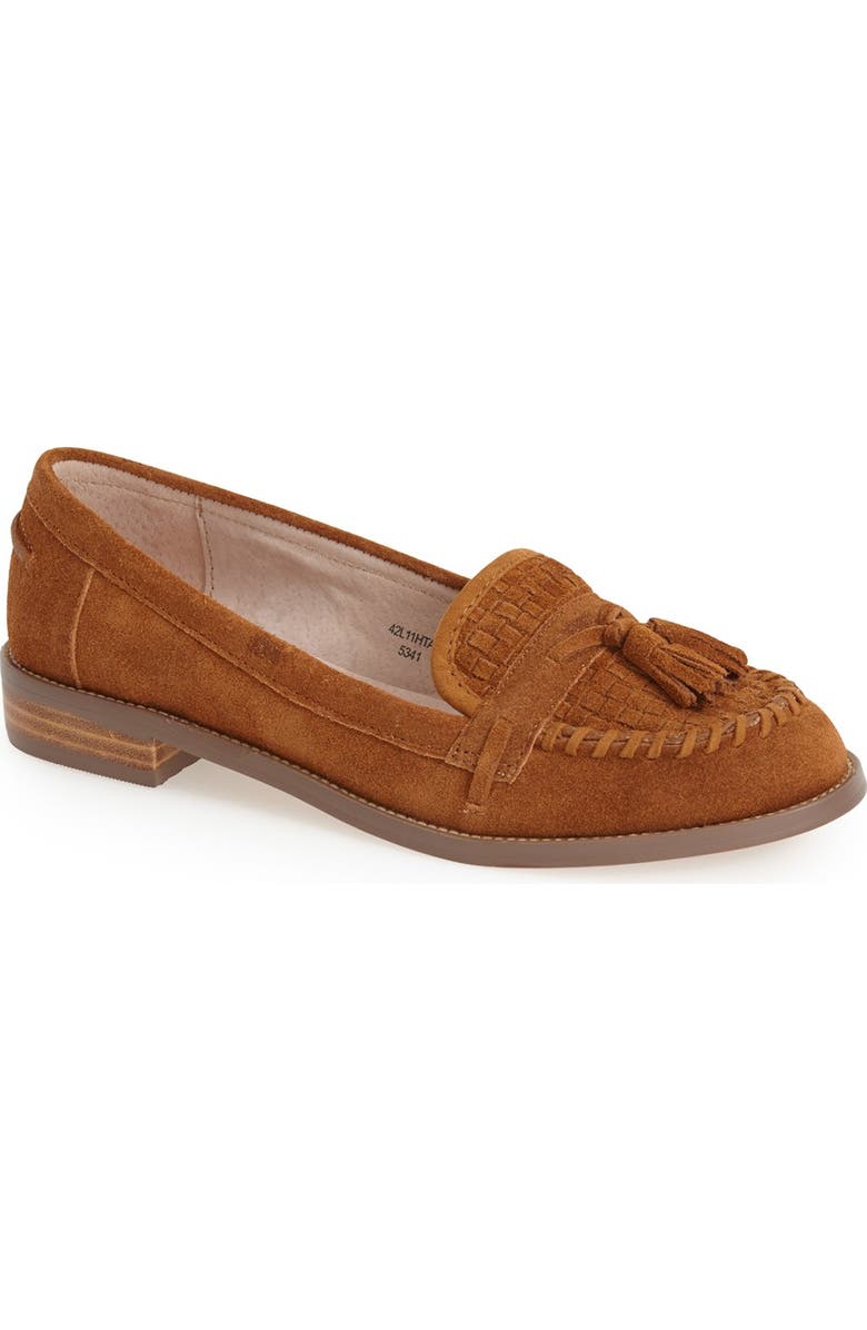 Topshop 'Lincoln' Woven Loafer, Main, color,
