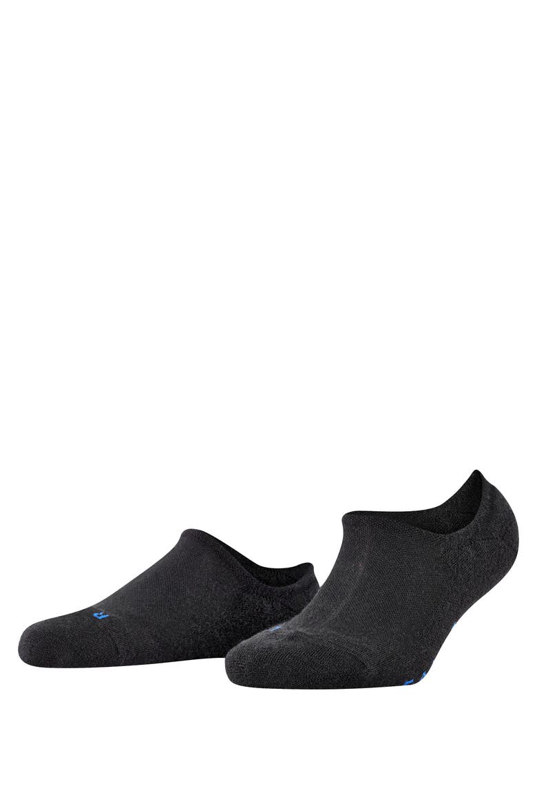 Keep Warm Wool No Show Socks, Main, color, Black