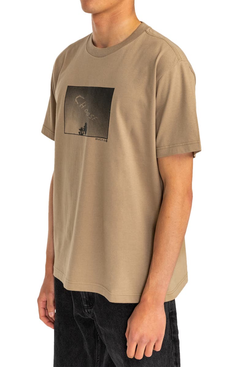 RVCA Choose Organic Cotton Graphic T-Shirt, Alternate, color, Khaki