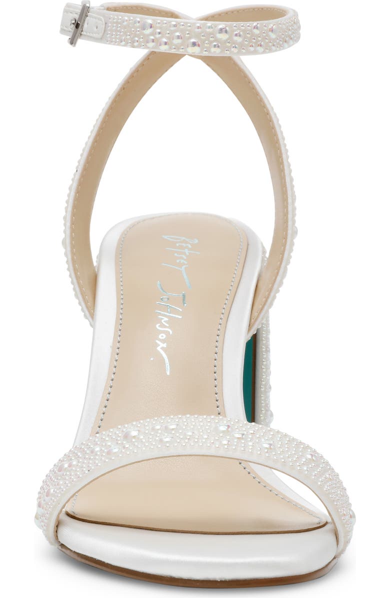 Betsey Johnson Jet Ankle Strap Sandal, Alternate, color, Pearl