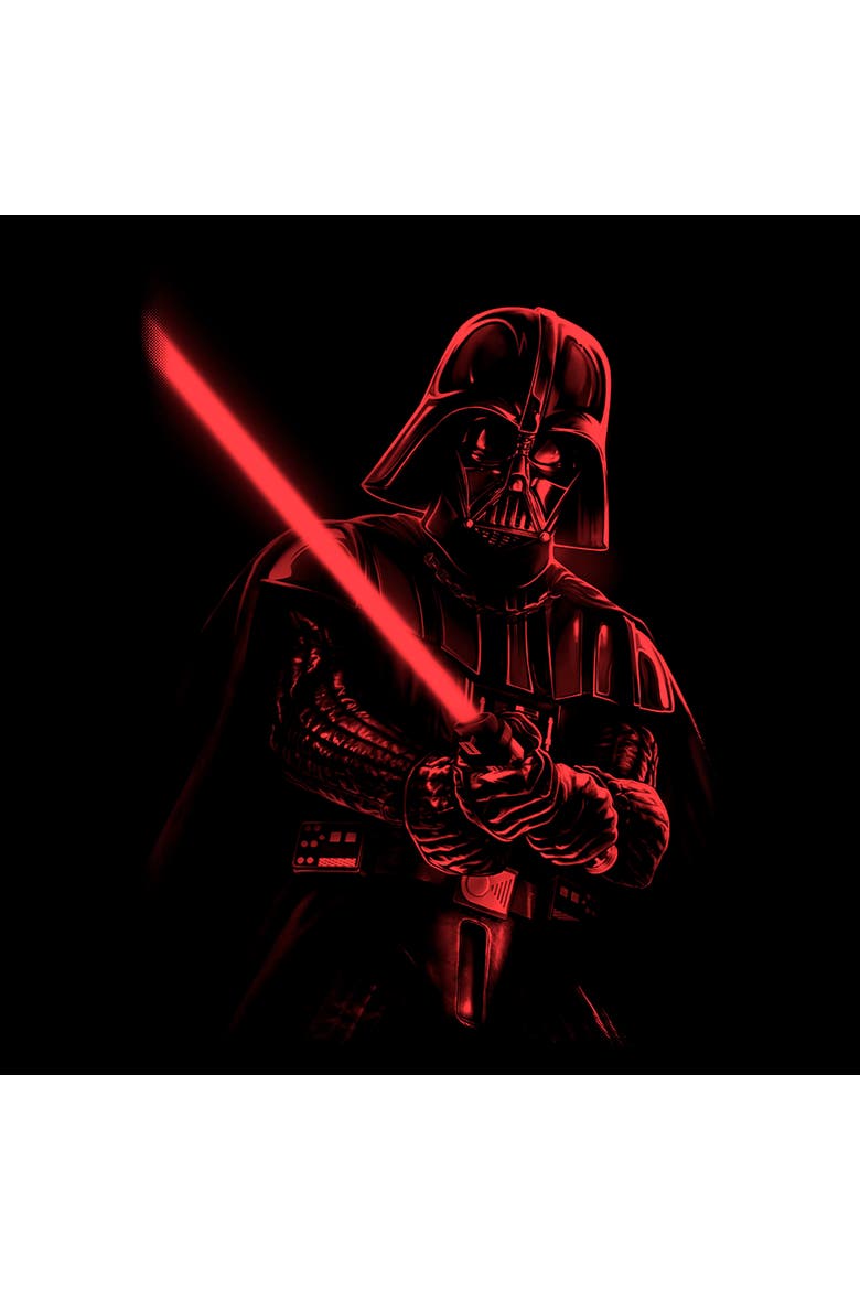 Men's Star Wars A New Hope Darth Vader Red Saber  Graphic T-Shirt, Alternate, color, Black