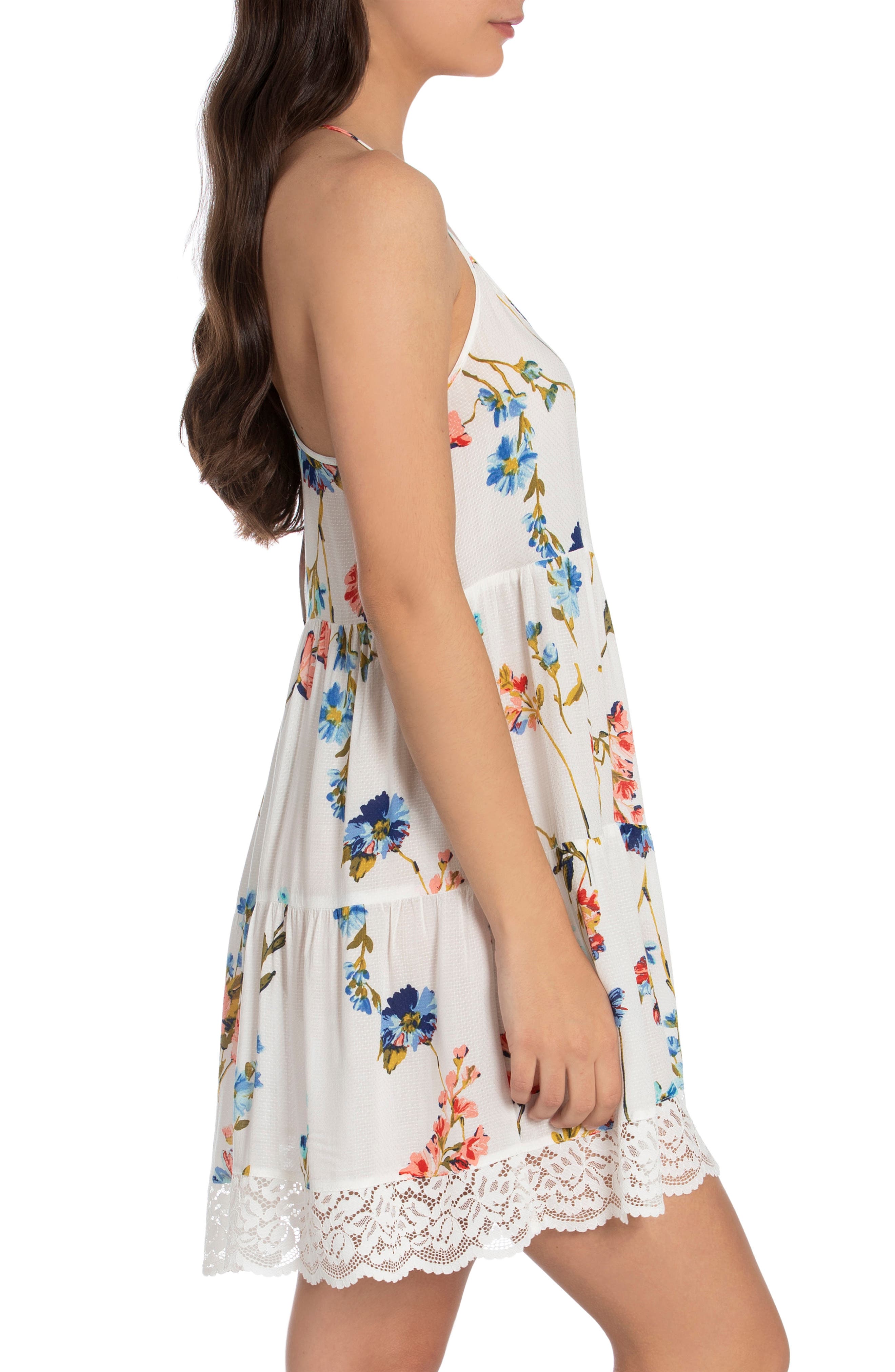 In Bloom by Jonquil Floral Lace Hem Chemise (Women) | Nordstromrack