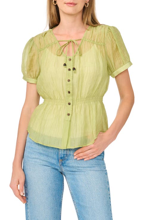 V-Neck Short Sleeve Top