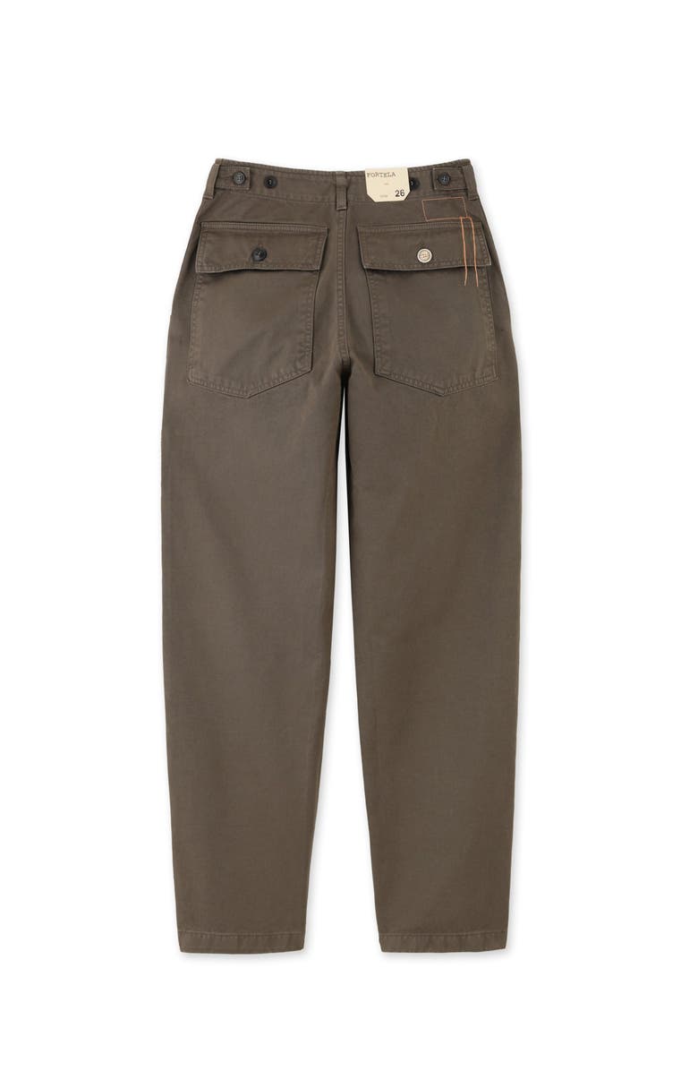 Fortela Jerryt Gabardine Fatigue Trousers, Alternate, color, Brown