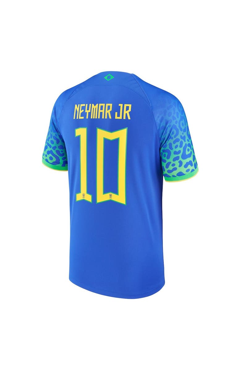 Nike Men's Nike Neymar Jr. Blue Brazil National Team 2022/23 Away Breathe Stadium Replica Player Jersey, Alternate, color,
